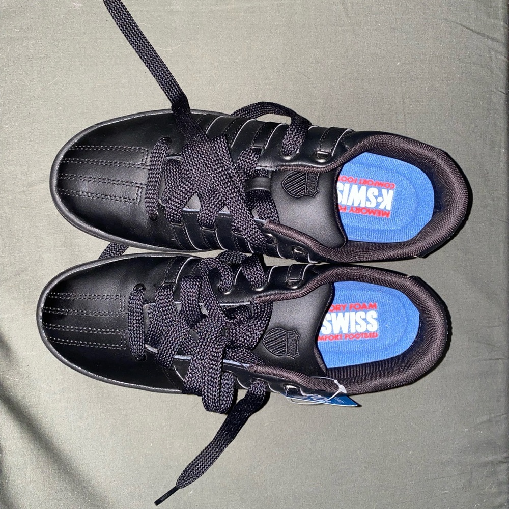 K-Swiss Men's Black and Blue Sneakers